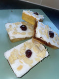 Cherry Bakewell Slice